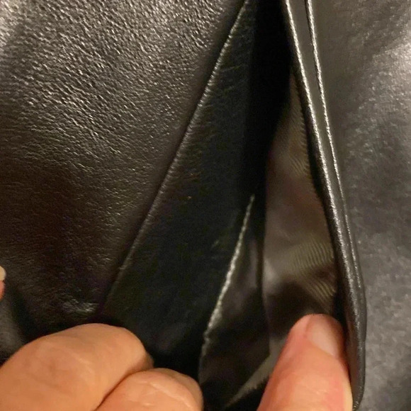 Valerie Stevens Black Leather Zip Jacket Size P M - Picture 5 of 8